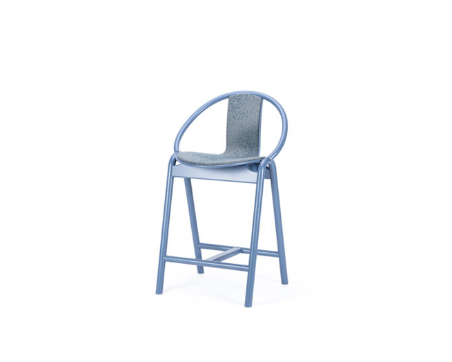 Barstool Again Upholstered Seat and Back