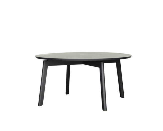 Fogia area sofa table high black stained oak x